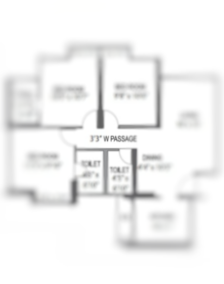 Shapoorji Pallonji Panvel Project 3BHK Plan