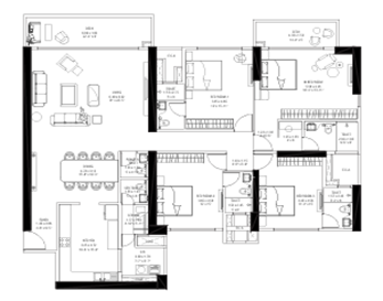 Shapoorji Pallonji Kandivali East 4BHK Plan
